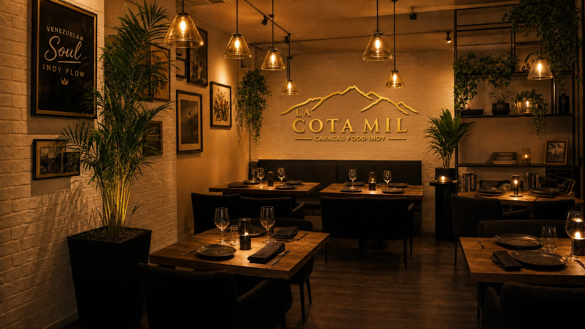 Interior del restaurante La Cota Mil